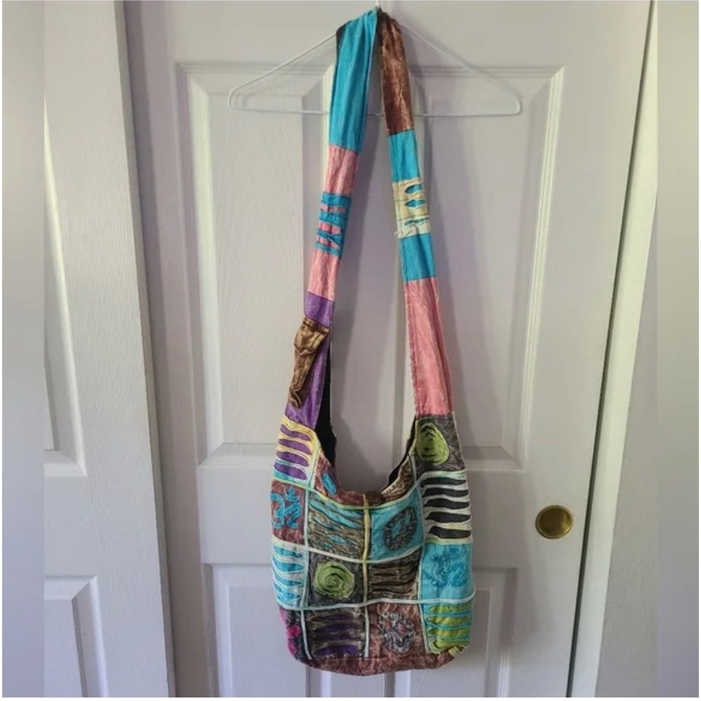 NWT Patchwork Boho Hobo Bag